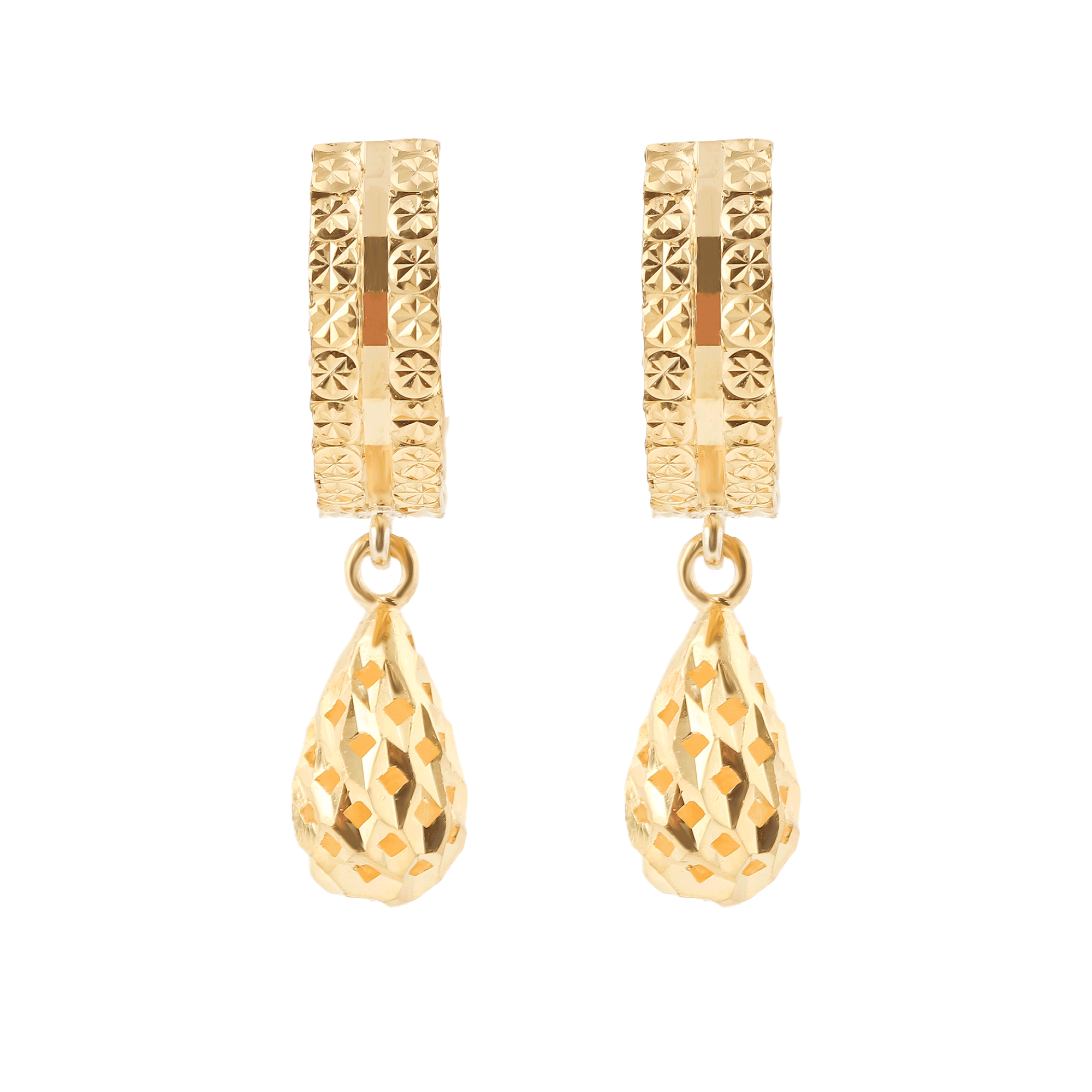 Bông Tai Vàng 24K E10886 - Hung Phat USA VN