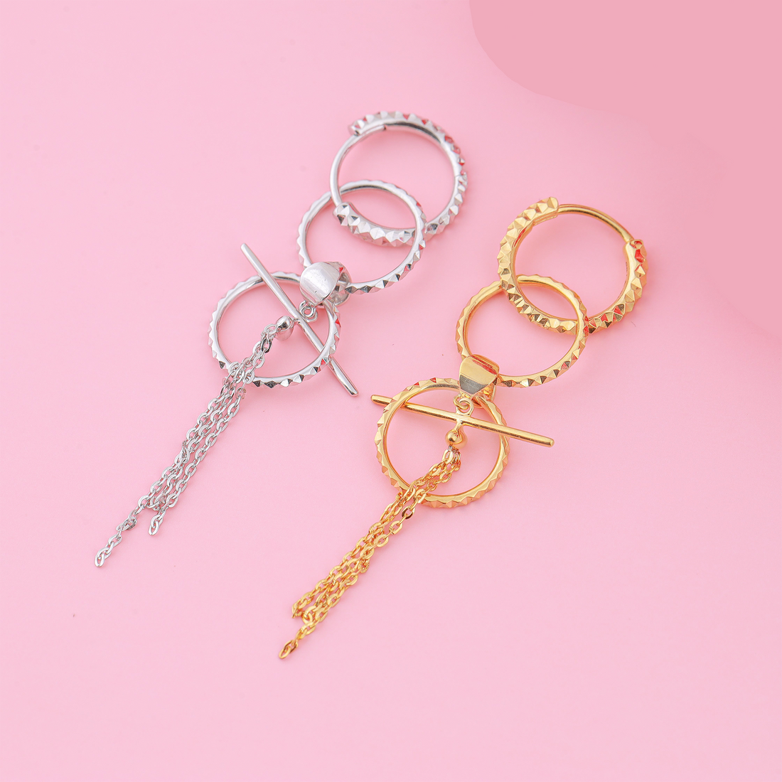 Bông Tai Vàng 18K E10888 - Hung Phat USA VN