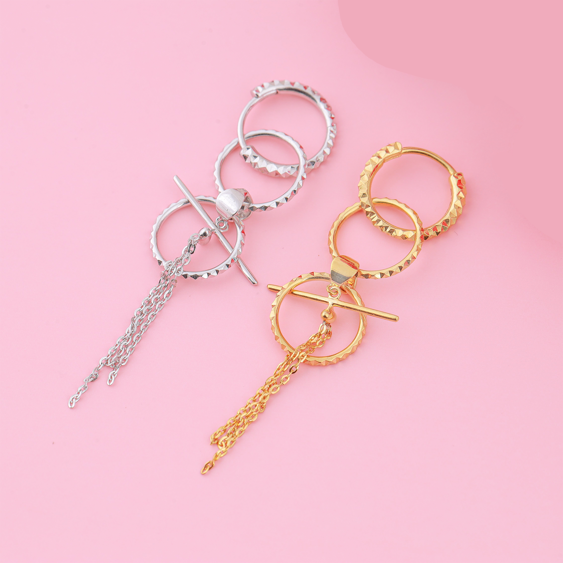 Bông Tai Vàng 18K E10888 - Hung Phat USA VN