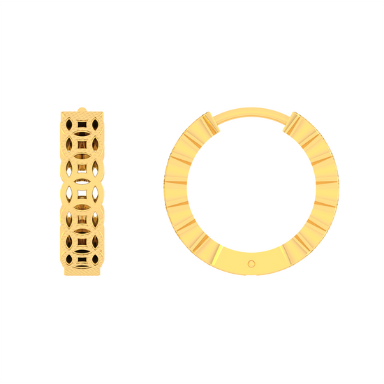 Bông Tai Vàng 24K E10680 - Hung Phat USA VN