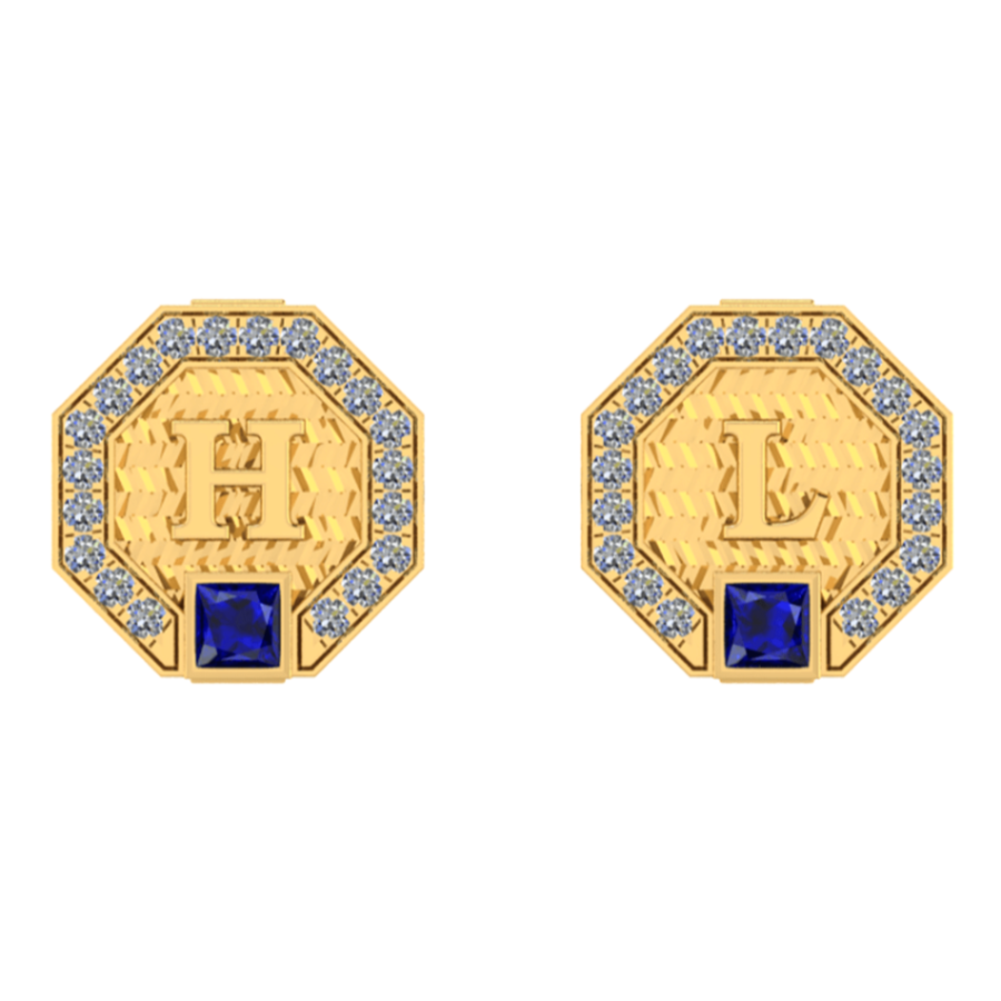 Khuy Măng Sét Kim Cương K10001 - Hung Phat USA VN