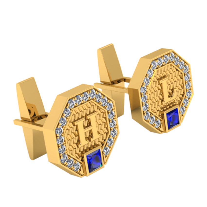 Khuy Măng Sét Kim Cương K10001 - Hung Phat USA VN