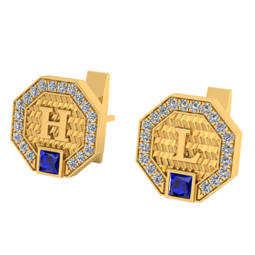 Khuy Măng Sét Kim Cương K10001 - Hung Phat USA VN