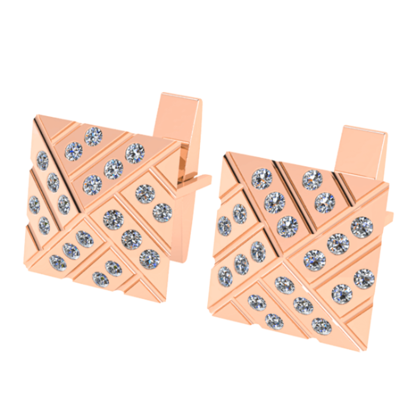 Khuy Măng Sét Kim Cương K10005 - Hung Phat USA VN