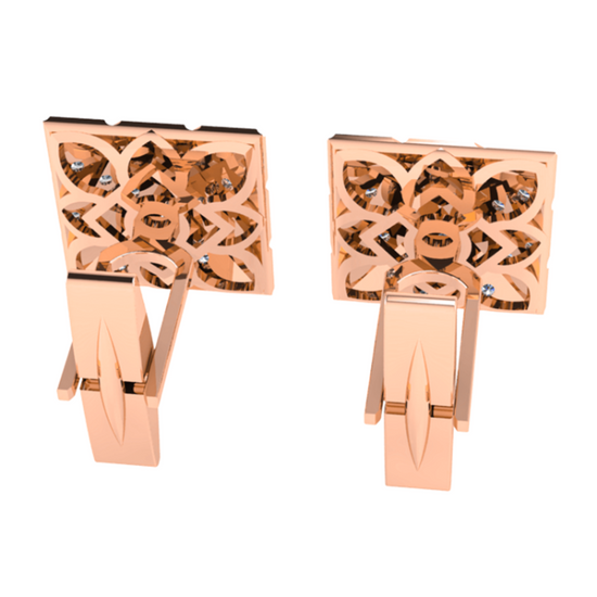 Khuy Măng Sét Kim Cương K10005 - Hung Phat USA VN