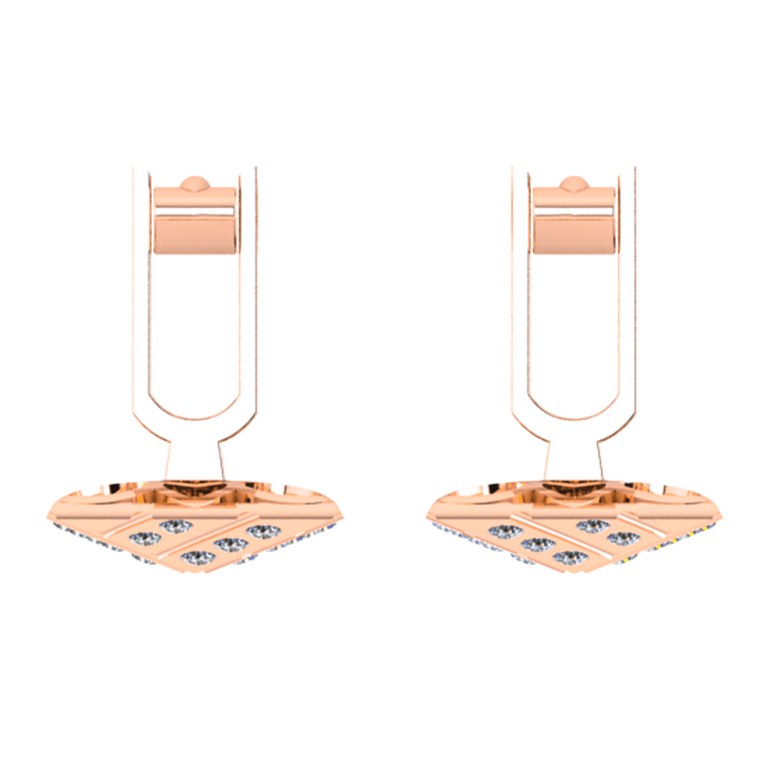 Khuy Măng Sét Kim Cương K10005 - Hung Phat USA VN