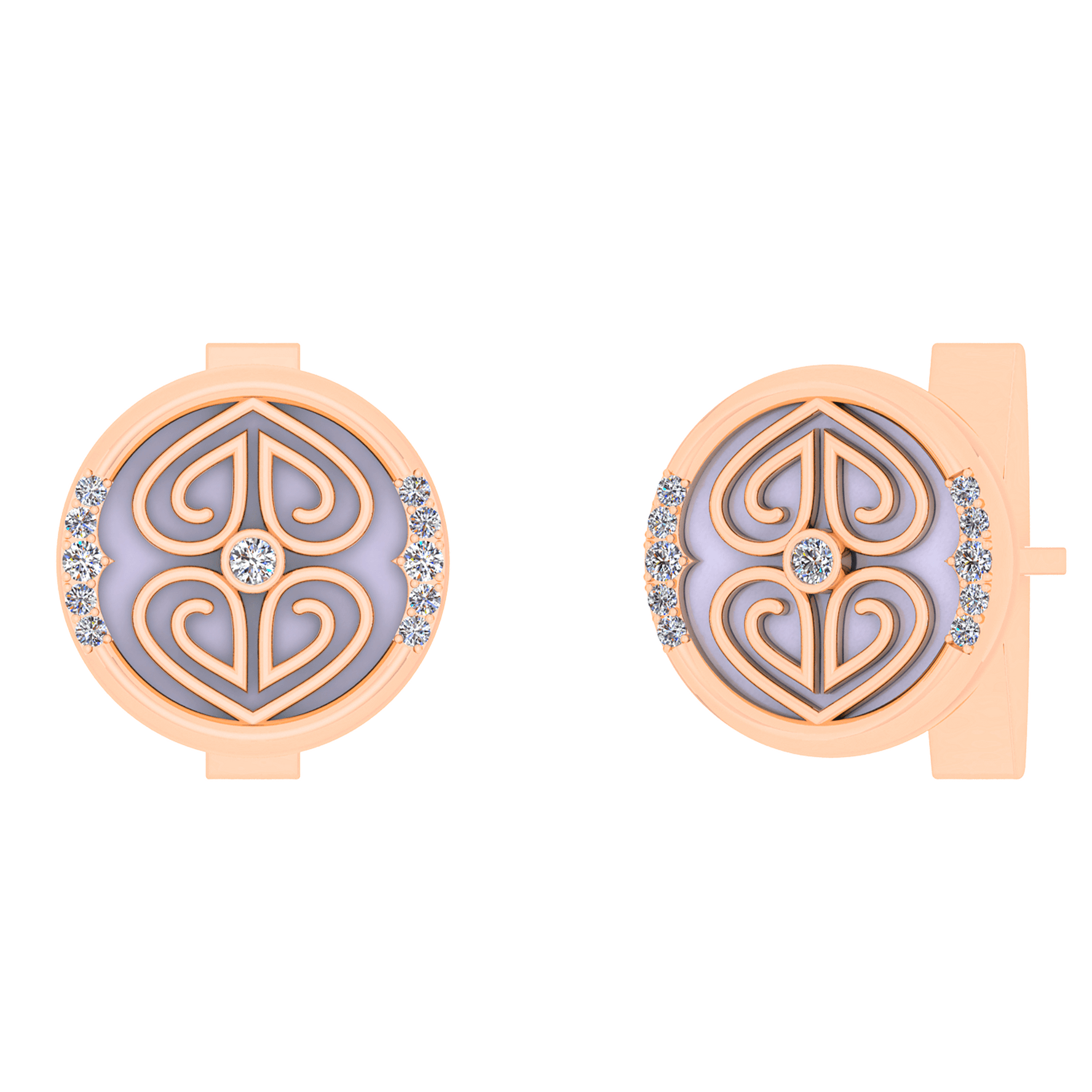 Khuy Măng Sét Kim Cương K10011 - Hung Phat USA VN