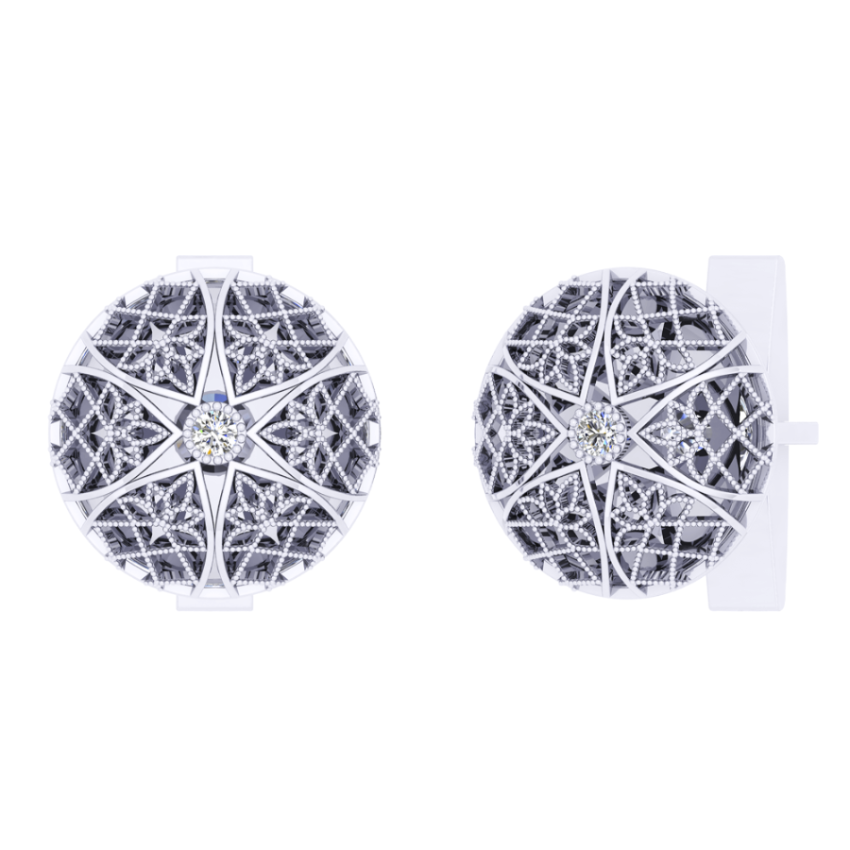 Khuy Măng Sét Kim Cương K10013 - Hung Phat USA VN