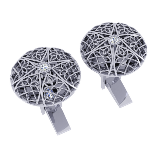 Khuy Măng Sét Kim Cương K10013 - Hung Phat USA VN