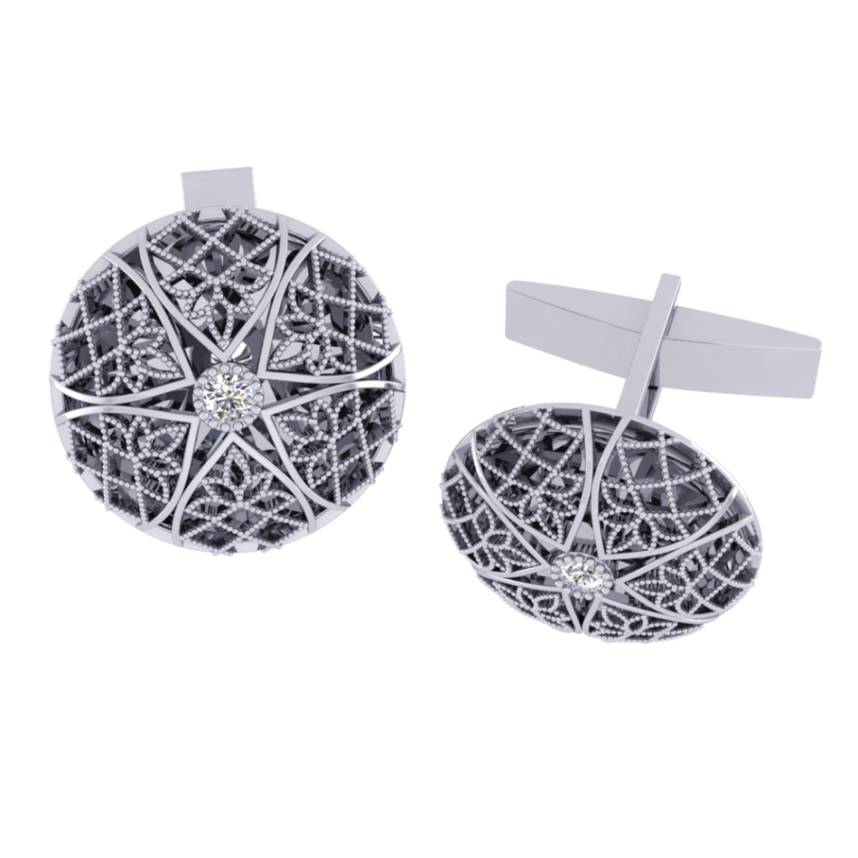 Khuy Măng Sét Kim Cương K10013 - Hung Phat USA VN