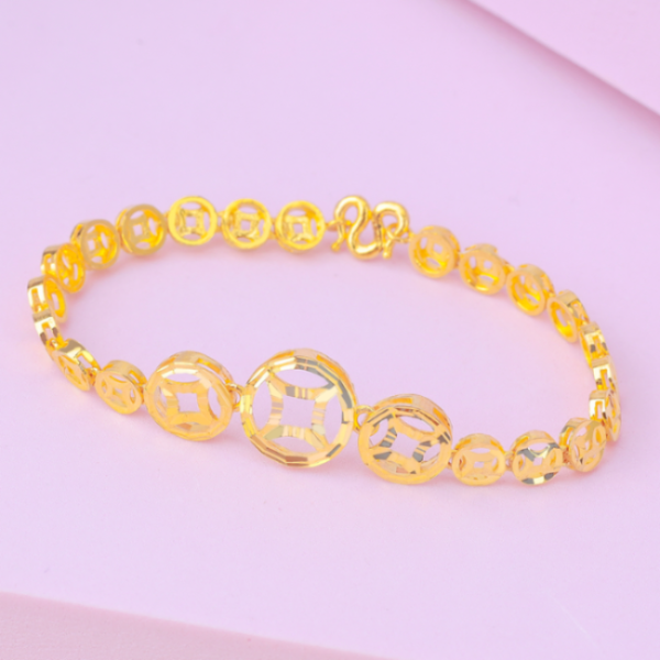 Lắc Tay Vàng 24K L10270 - Hung Phat USA VN