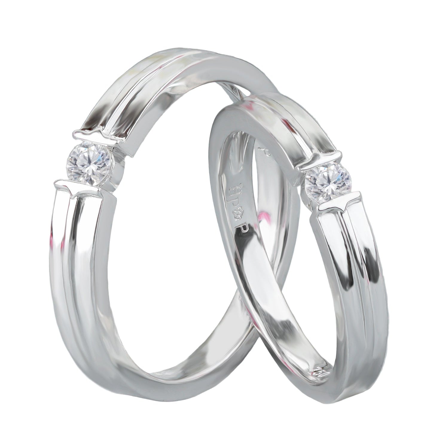 Nhẫn Cưới Kim Cương D10088