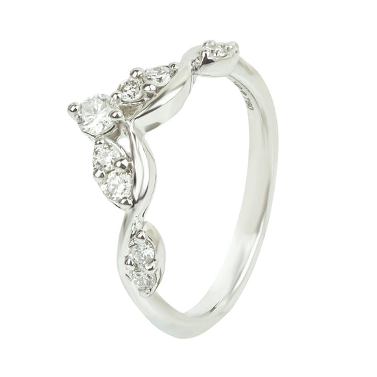 Nhẫn Kim Cương D10821 – Đính 0.28cts Round, Vàng 18K Thanh Lịch | Hưng Phát USA
