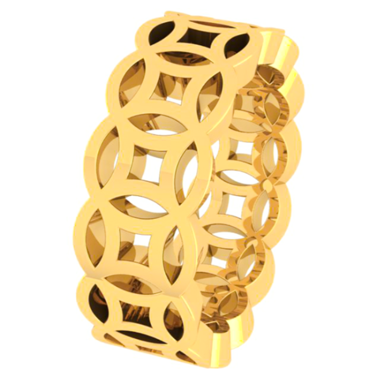 Nhẫn Vàng 18K D10733 - Hung Phat USA VN