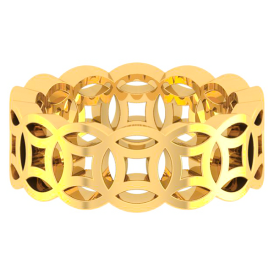 Nhẫn Vàng 18K D10733 - Hung Phat USA VN