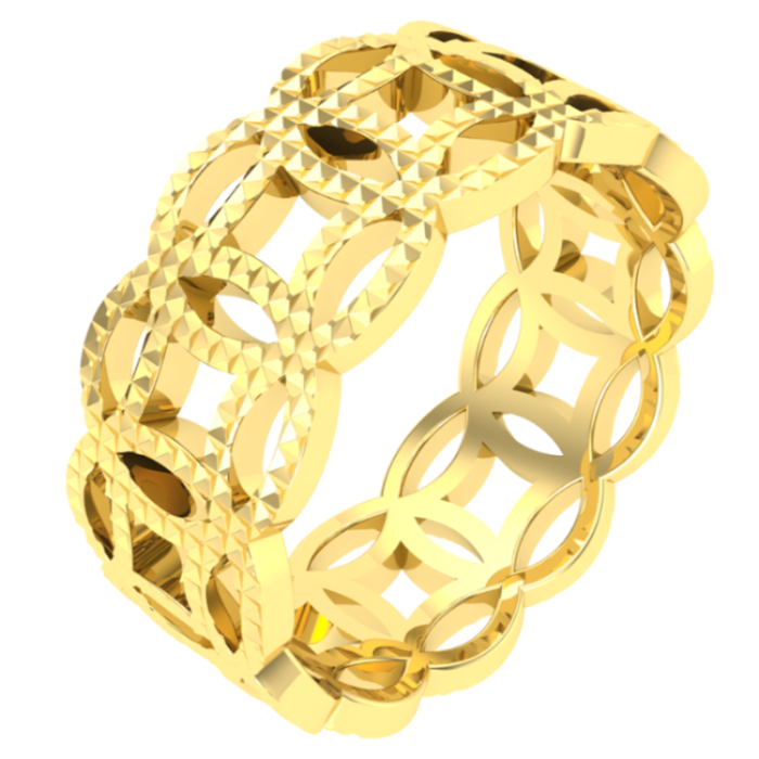 Nhẫn Vàng 18K D10781 - Hung Phat USA VN