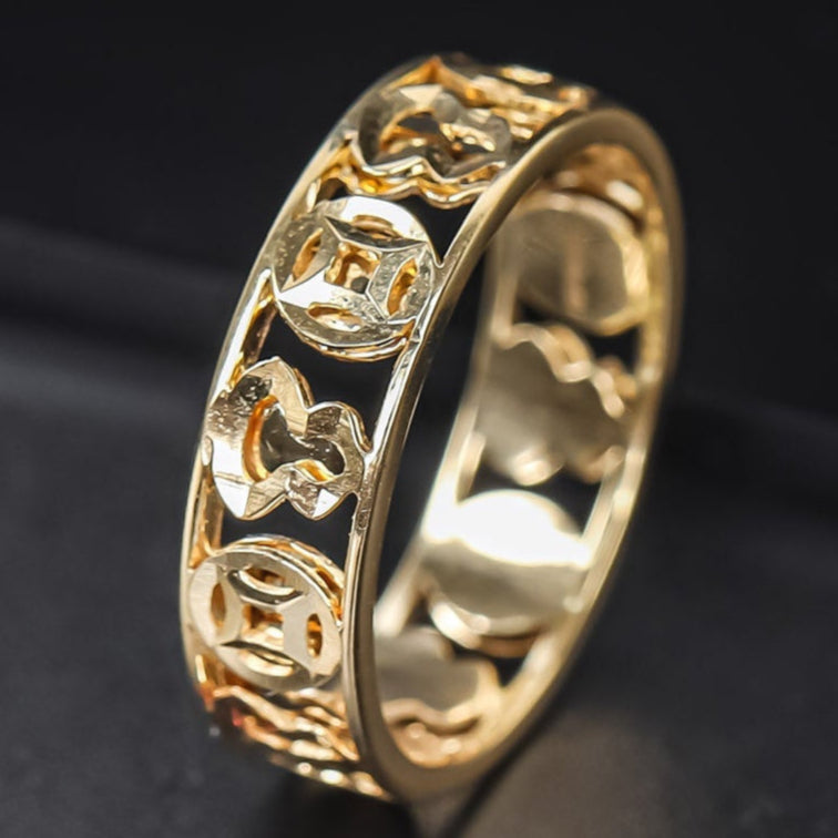 Nhẫn Vàng 18K D10936 - Hung Phat USA VN