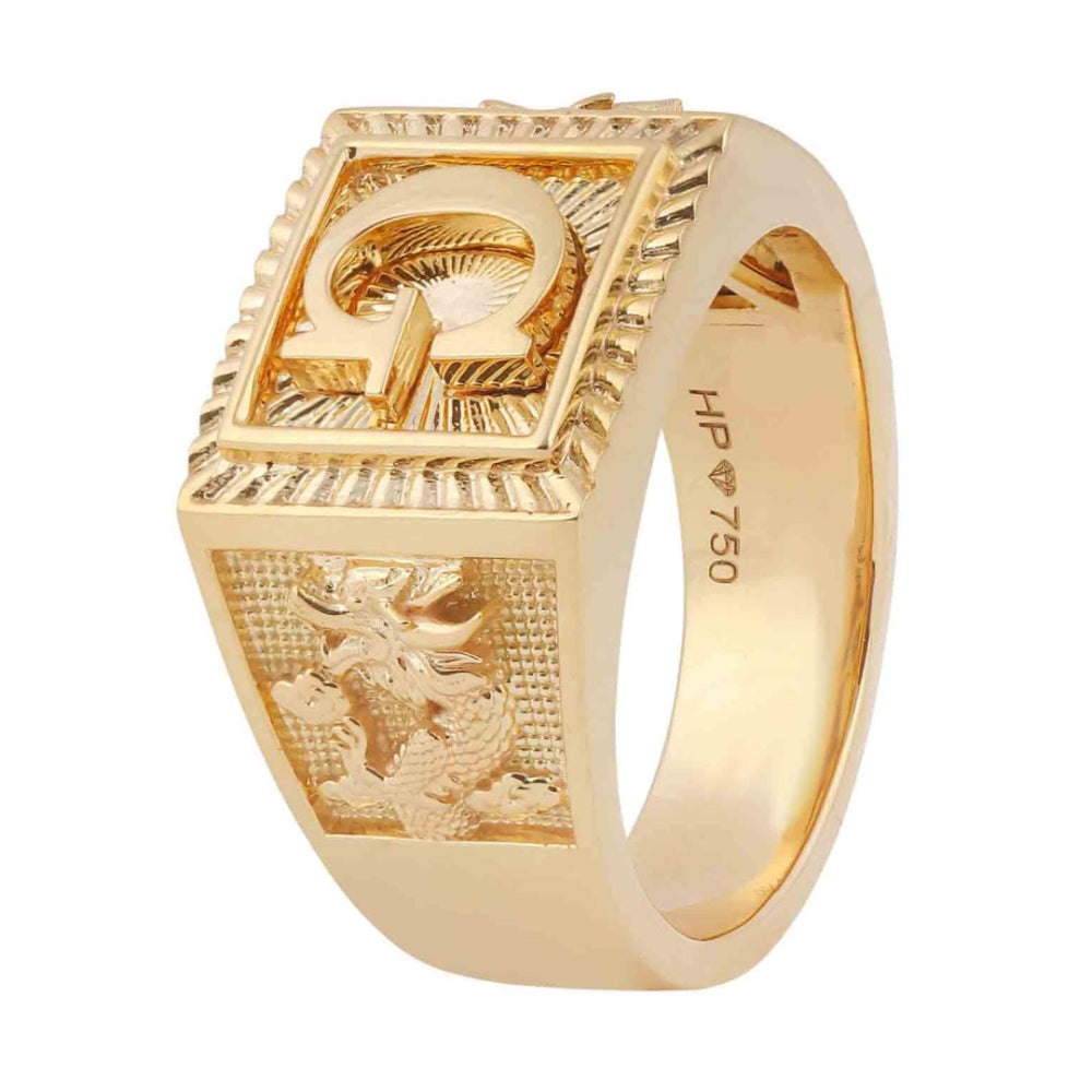 Nhẫn Vàng 18K Nam D10853 - Hung Phat USA VN