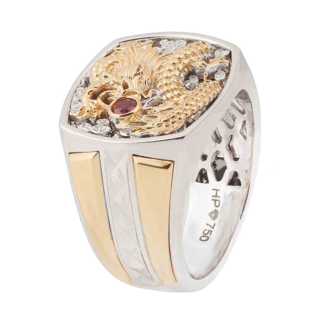 Nhẫn Vàng 18K Nam D10883 - Hung Phat USA VN