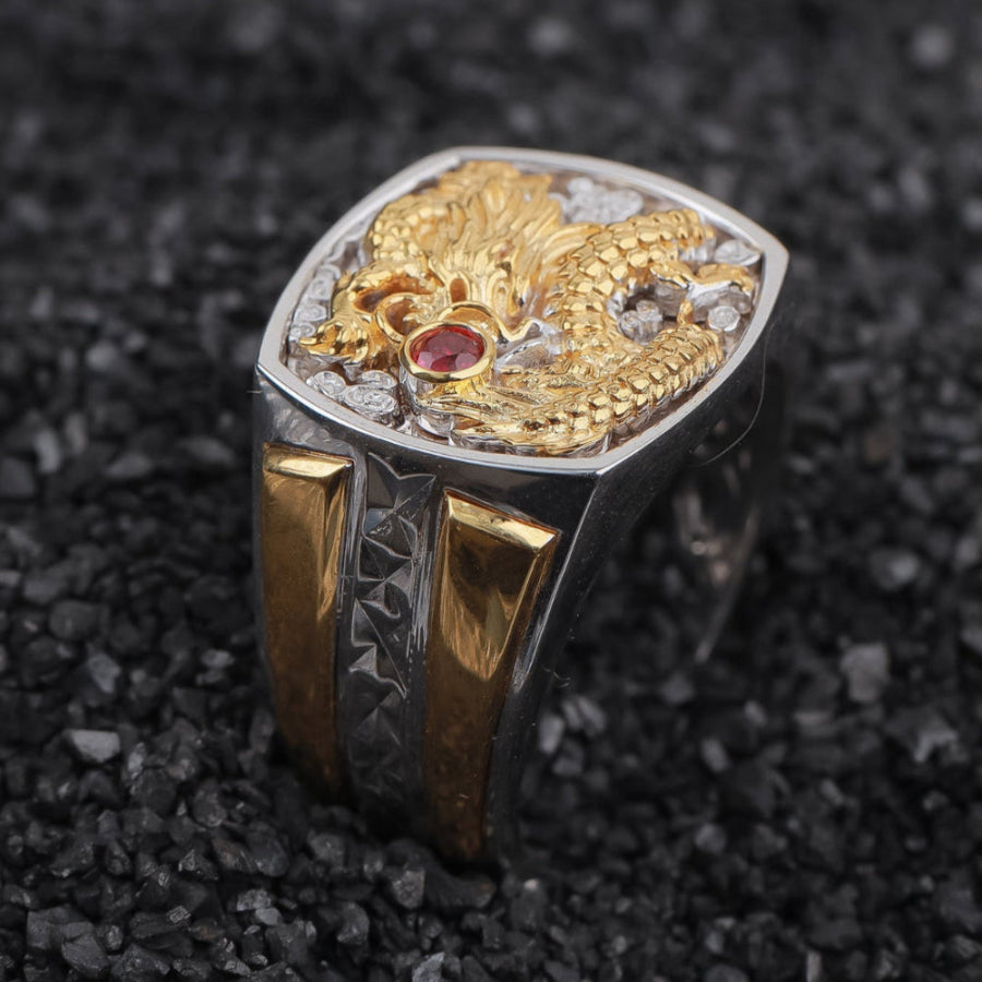 Nhẫn Vàng 18K Nam D10883 - Hung Phat USA VN