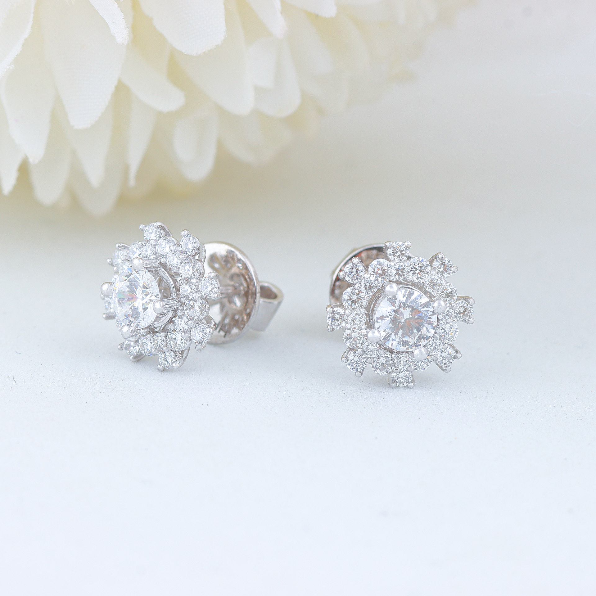 Vỏ Bông Tai Kim Cương E10496 - Hung Phat USA VN