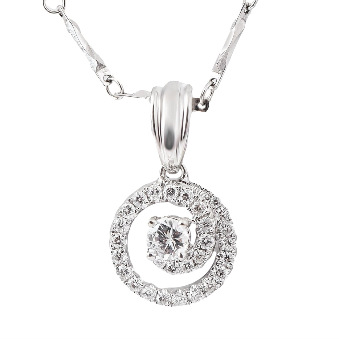 Vỏ Mặt Dây Chuyền Kim Cương UP00171