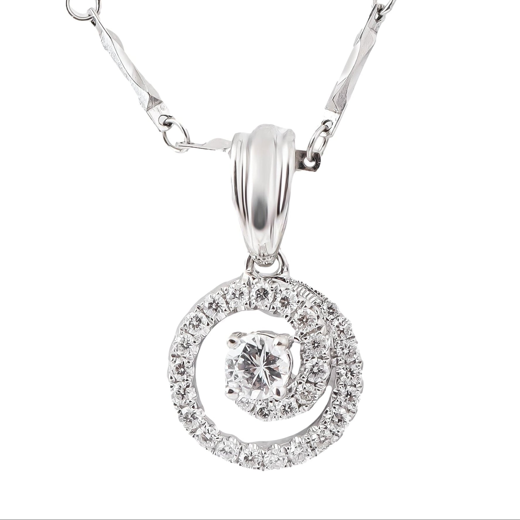 Vỏ Mặt Dây Chuyền Kim Cương UP00171