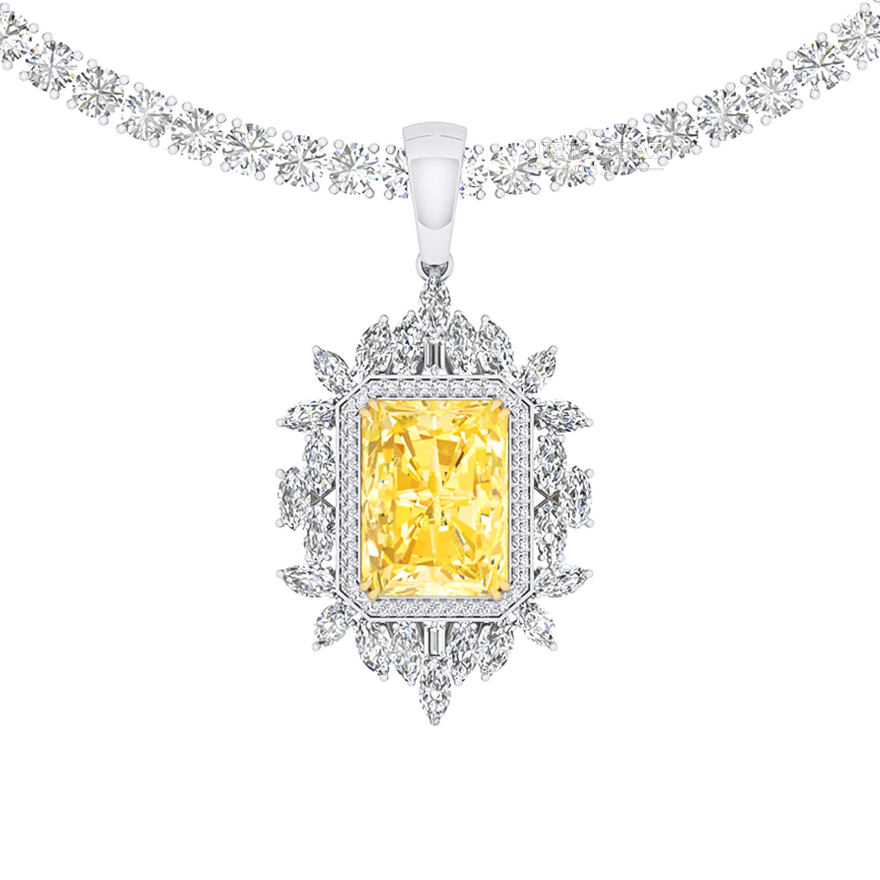 Vỏ Mặt Dây Chuyền Kim Cương P10842 - Hung Phat USA VN